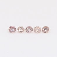 0.20 Total carat parcel of round-cut intense pink champagne diamonds