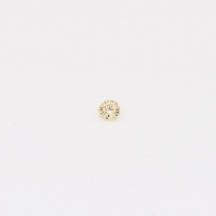 0.02 Carat round-cut fancy apricot diamond