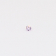 0.02 Carat round-cut fancy purple diamond