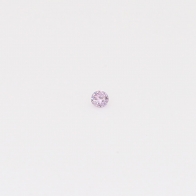0.015 Carat round-cut fancy purple diamond