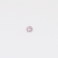 0.025 Carat round-cut fancy purple diamond