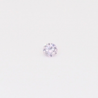 0.055 Carat round-cut fancy purple diamond