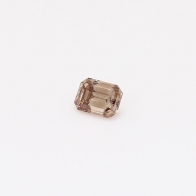 0.26 Carat emerald-cut champagne diamond
