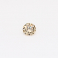 0.21 Carat round-cut champagne diamond
