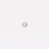 0.029 carat round-cut FLP Argyle pink diamond