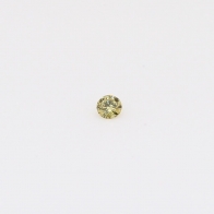 0.03 Carat round-cut fancy green diamond