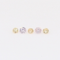 0.11 Total carat parcel of apricot and FLP Argyle pink diamonds