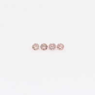 0.04 Total carat parcel of round-cut Argyle intense pink champagne diamonds