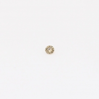 0.015 Carat round-cut champagne diamond