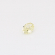 0.22 Carat round-cut fancy light yellow diamond