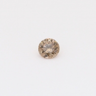 0.20 Carat round-cut champagne diamond