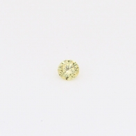 0.07 Carat round-cut fancy light yellow diamond