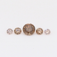 0.33 Total carat parcel of round-cut rainbow diamonds