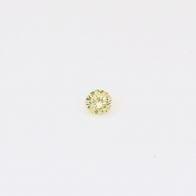0.045 Carat round-cut fancy intense yellow diamond