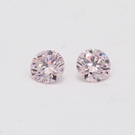 0.60 Carat pair of certified Argyle pink diamonds