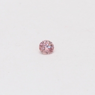 0.07 Carat round cut 5PR Argyle pink diamond