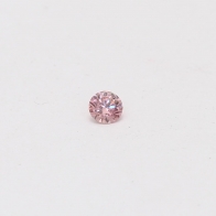 0.07 Carat round cut FIP Argyle pink diamond