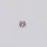 0.075 Carat round cut FPP Argyle pink diamond