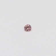 0.04 Carat round cut FIPP Argyle pink diamond