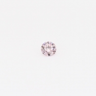 0.07 Carat round cut 6-7P/PR Argyle pink diamond