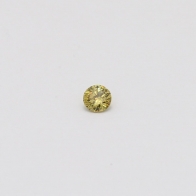0.06 Carat round cut green diamond