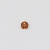 0.07 Carat Round Cut Fancy Orange Diamond