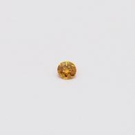 0.05 Carat Round Cut Fancy Intense Orange Diamond