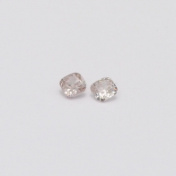 0.15 Total Carat Pair of Cushion Cut Pink Diamonds