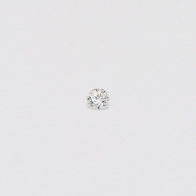 0.03 Carat round cut white diamond