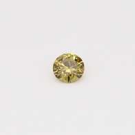 0.20 Carat round-cut fancy deep green diamond