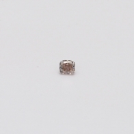 0.05 Carat Cushion Cut Fancy Light Orangy Pink Diamond