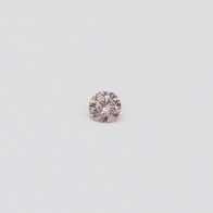 0.07 Carat round cut 6-7P/PP Argyle pink diamond