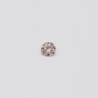 0.07 Carat round cut FPP Argyle pink diamond