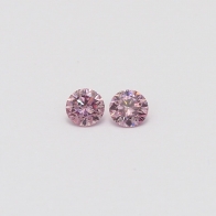 0.21 Total carat pair of 5PP Argyle pink diamonds