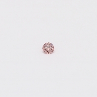 0.04 Carat round cut FIP Argyle pink diamond