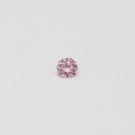 0.07 Carat round cut FPP Argyle pink diamond