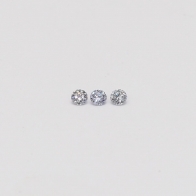 0.03 Total carat trio of BL2 Argyle blue diamonds