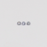 0.03 Total carat trio of BL2 Argyle blue diamonds