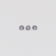 0.045 Total carat trio of BL2 Argyle blue diamonds