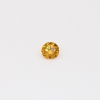 0.10 Carat round cut orange diamond