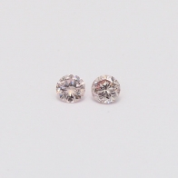 0.16 Total carat pair of 6-7P Argyle pink diamonds