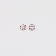 0.06 Total carat pair of 6-7P/PP Argyle pink diamonds