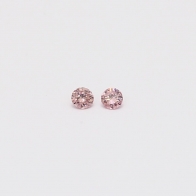 0.07 Total carat pair of FIP Argyle pink diamonds