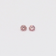 0.07 Total carat pair of 5PR Argyle pink diamonds