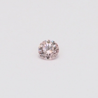 0.18 Carat round cut 7P certified Argyle pink diamond