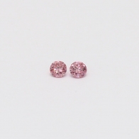 0.08 Total carat pair of 4P Argyle pink diamonds