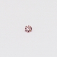 0.04 Carat round cut FIPP Argyle pink diamond