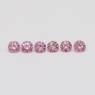 0.24 Total carat parcel of round cut Argyle pink diamonds