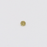 0.02 Carat round cut fancy green diamond