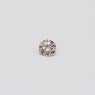 0.115 Carat Round Cut Fancy Light Orangy Pink Diamond